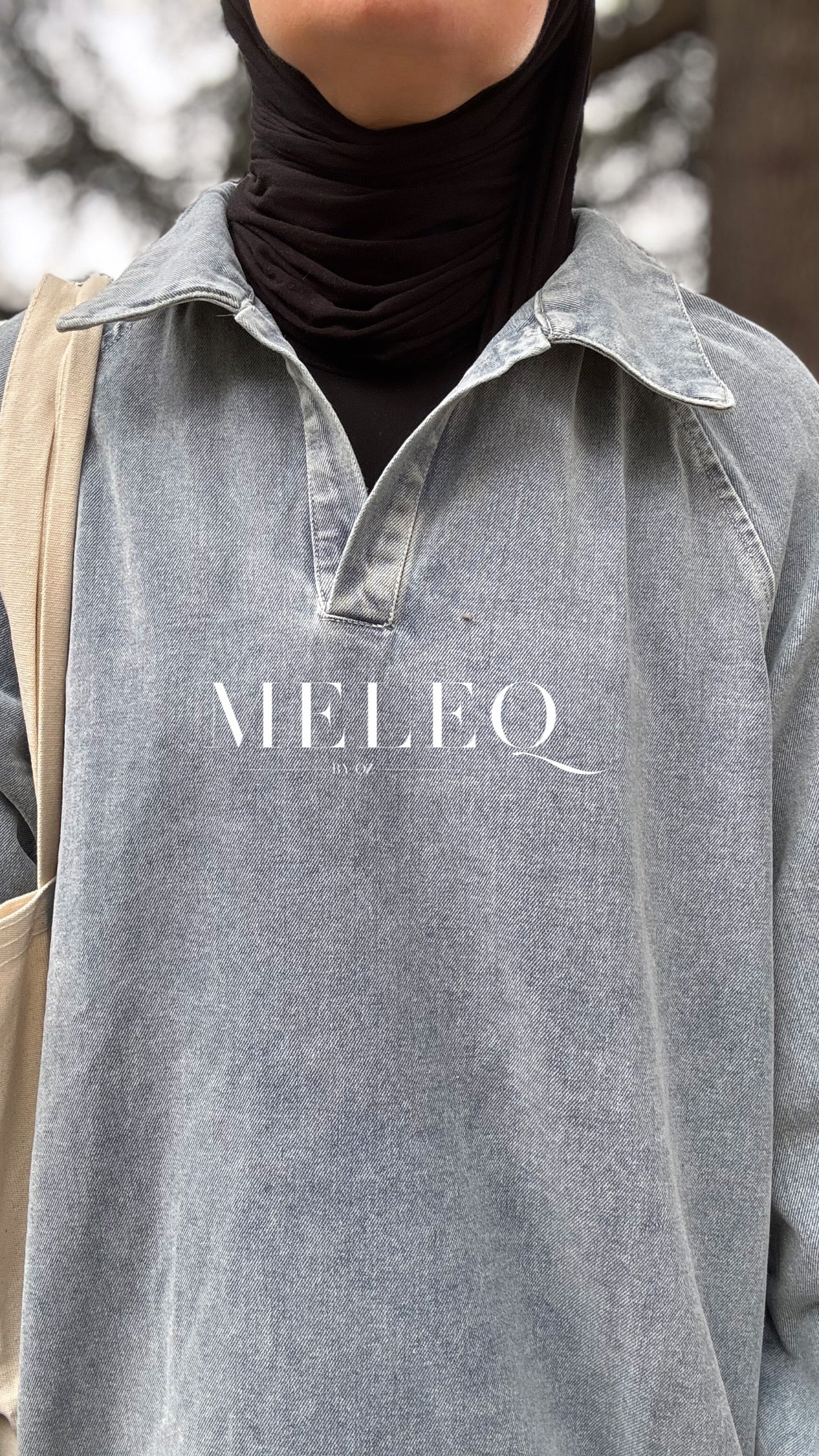 Tunique en Jean Oversize - Bleu délavé