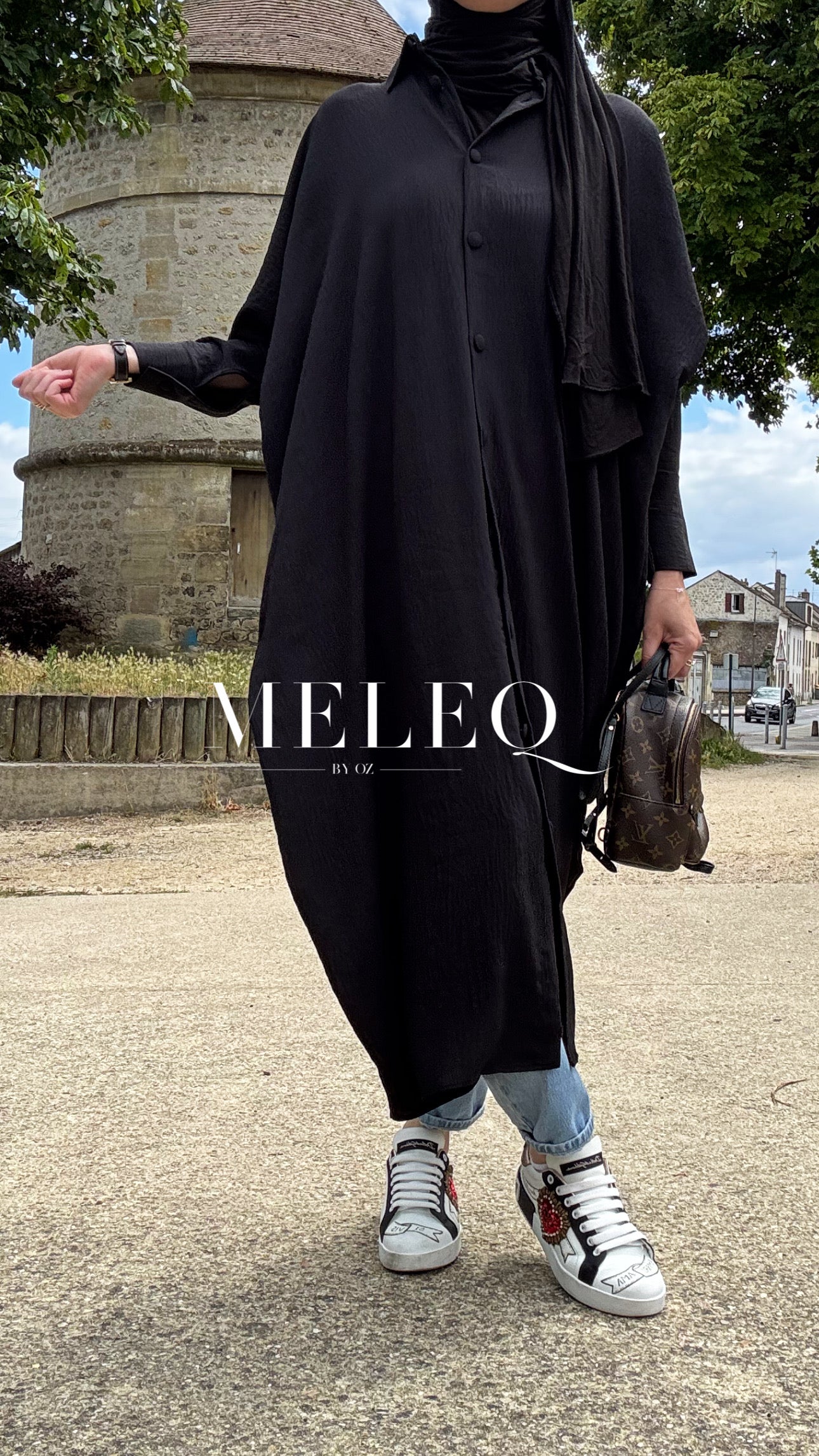 Robe-Chemise Mona - Noir