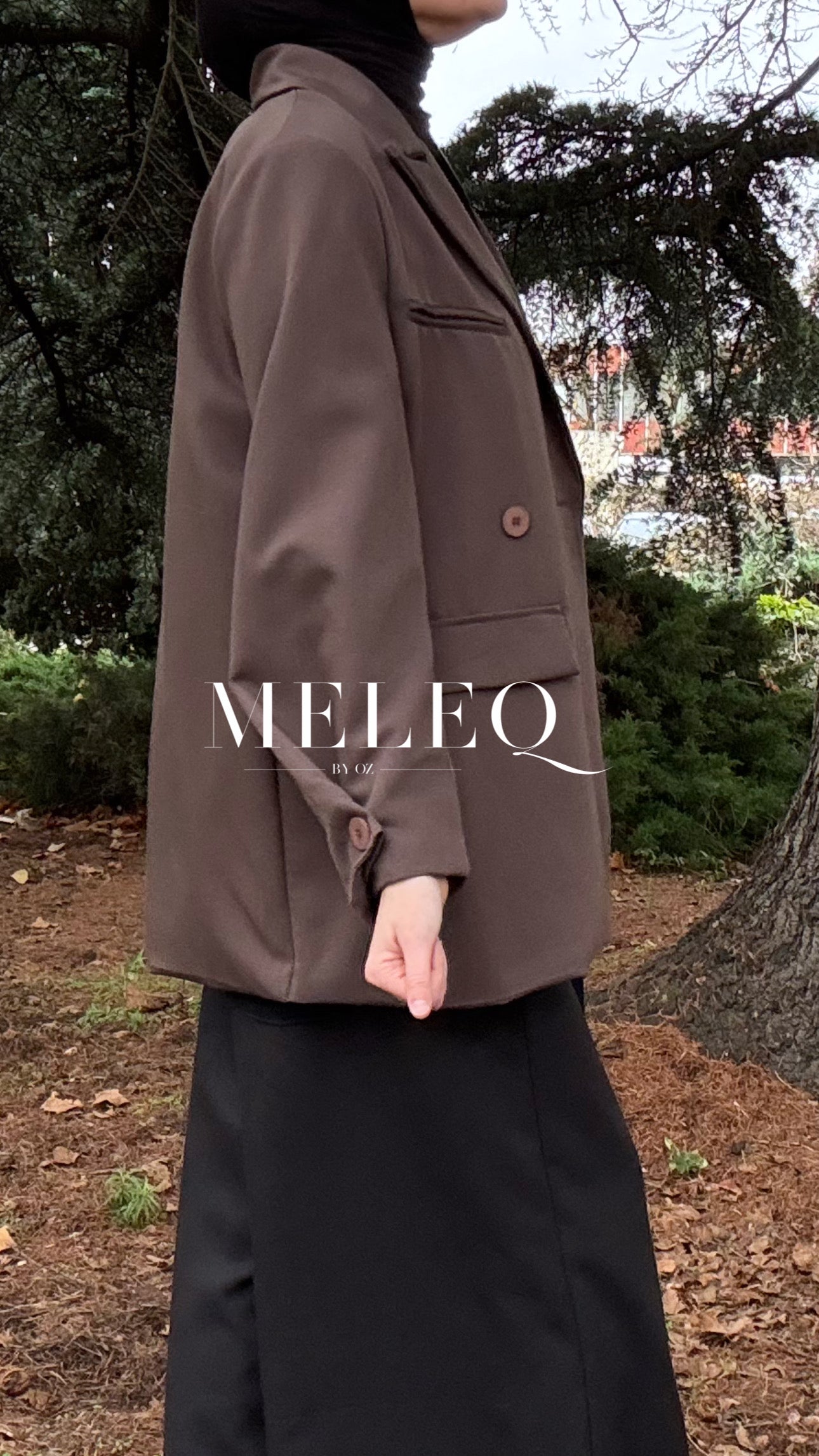 Blazer oversize - marron