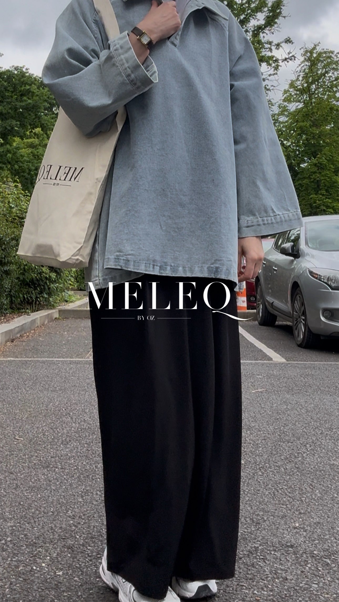 Tunique en Jean Oversize - Bleu délavé