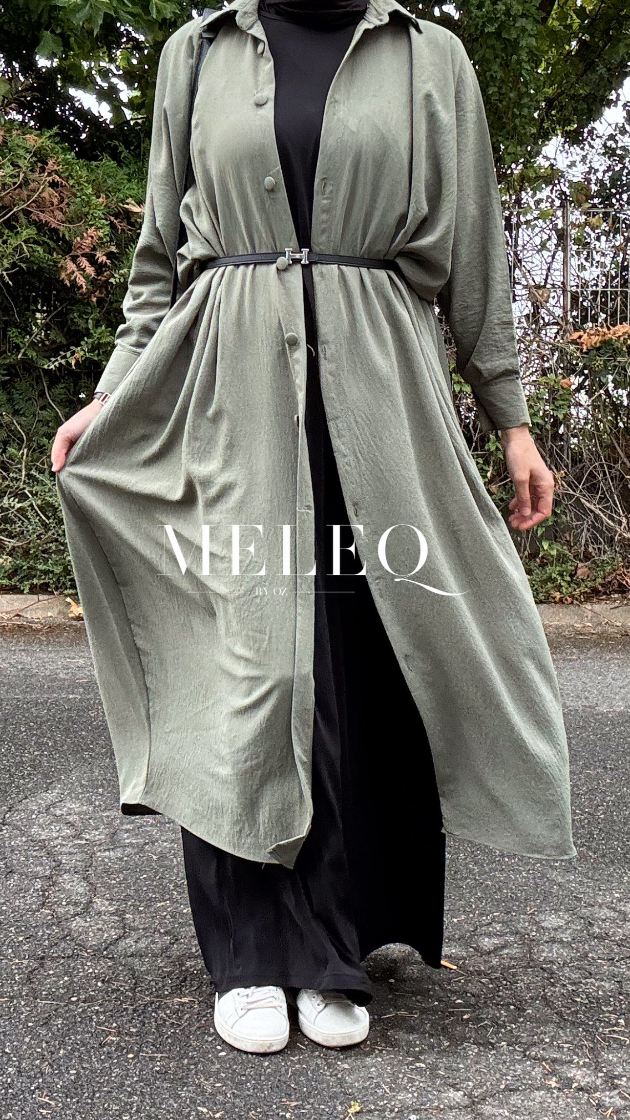 Robe-Chemise - Mona - Kaki