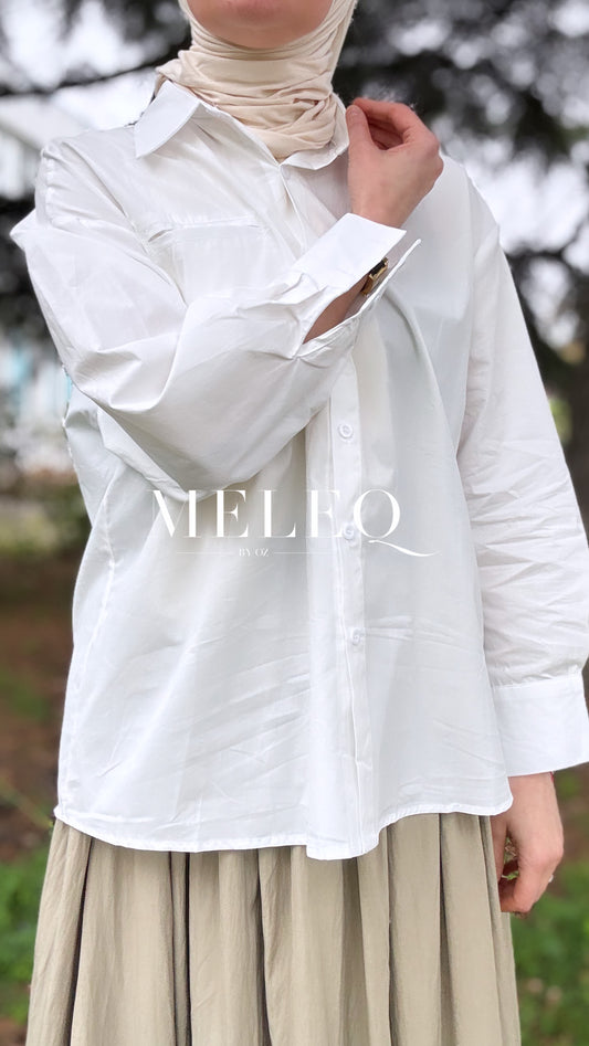 Chemise oversize Liya - blanc