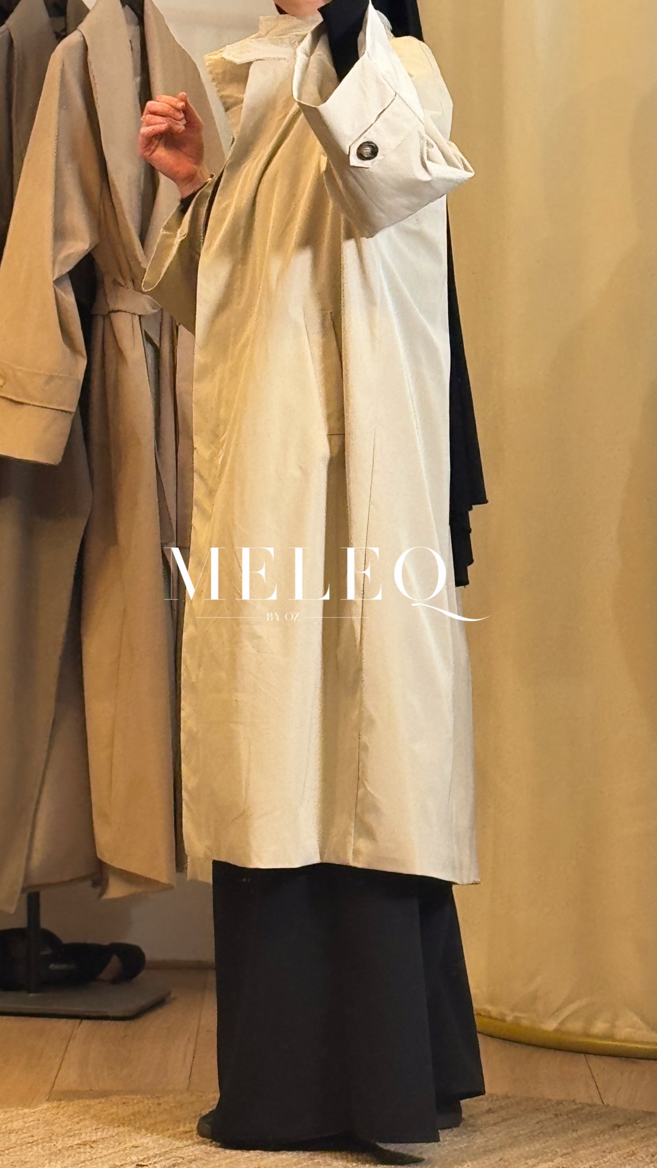 Trench oversize Isa - Beige