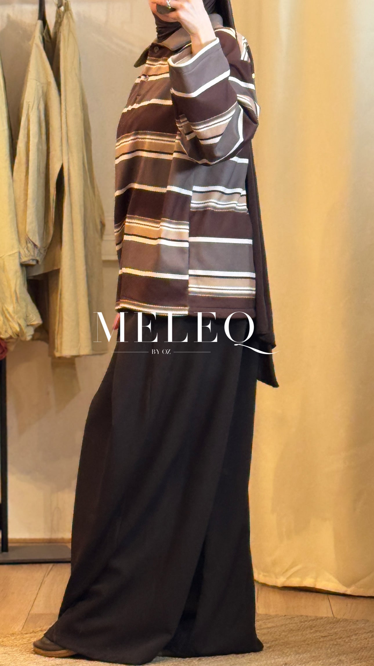 Polo polaire Chaya - Marron/ beige