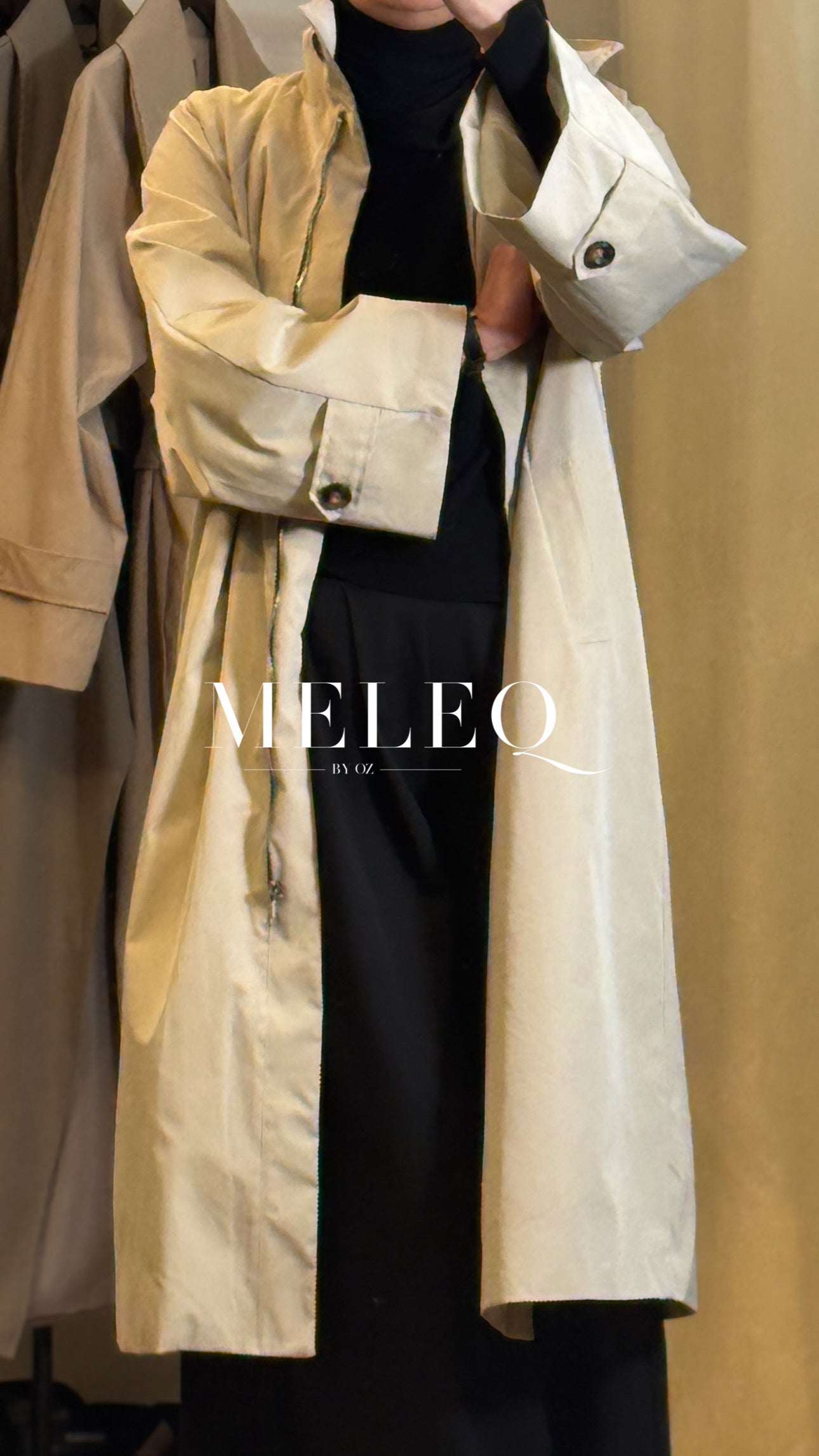 Trench oversize Isa - Beige