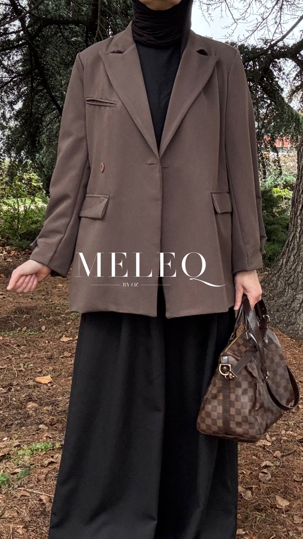 Blazer oversize - marron