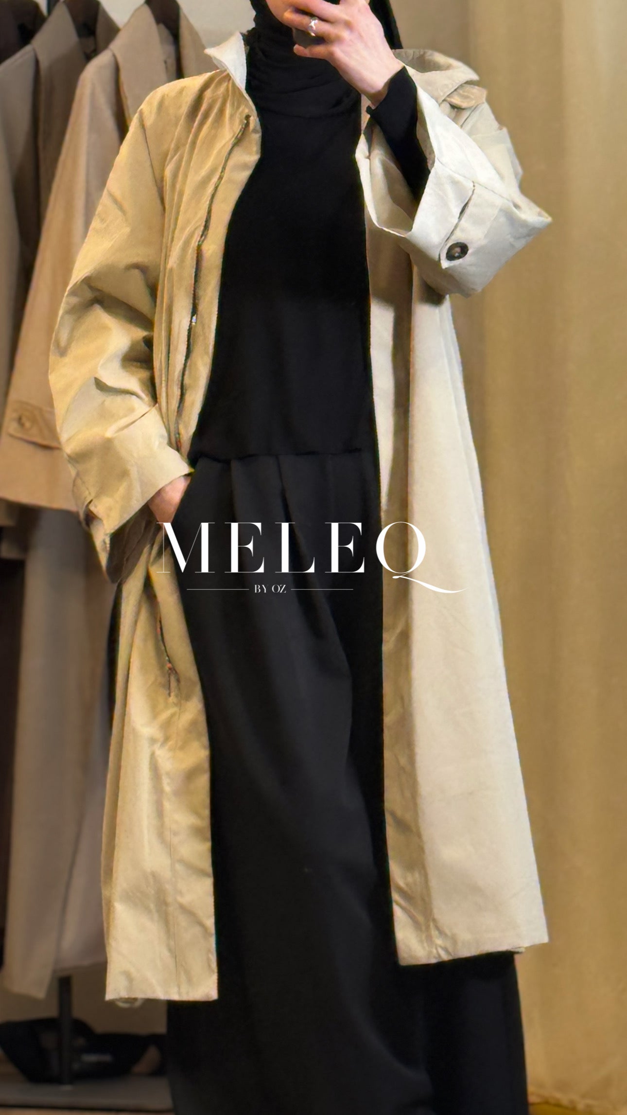 Trench oversize Isa - Beige