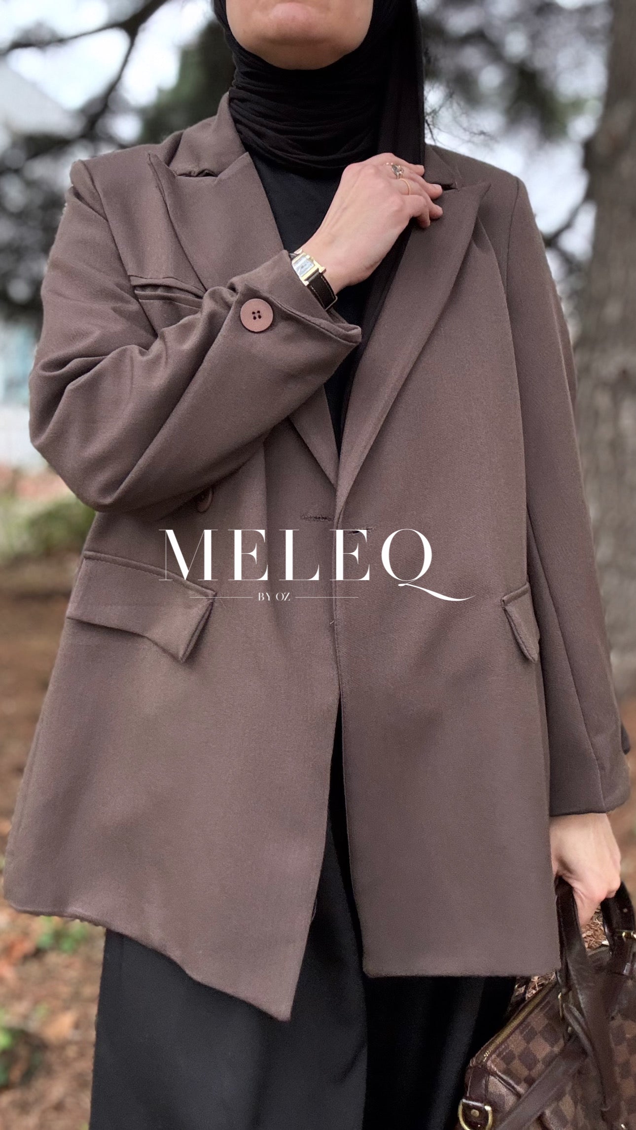 Blazer oversize - marron