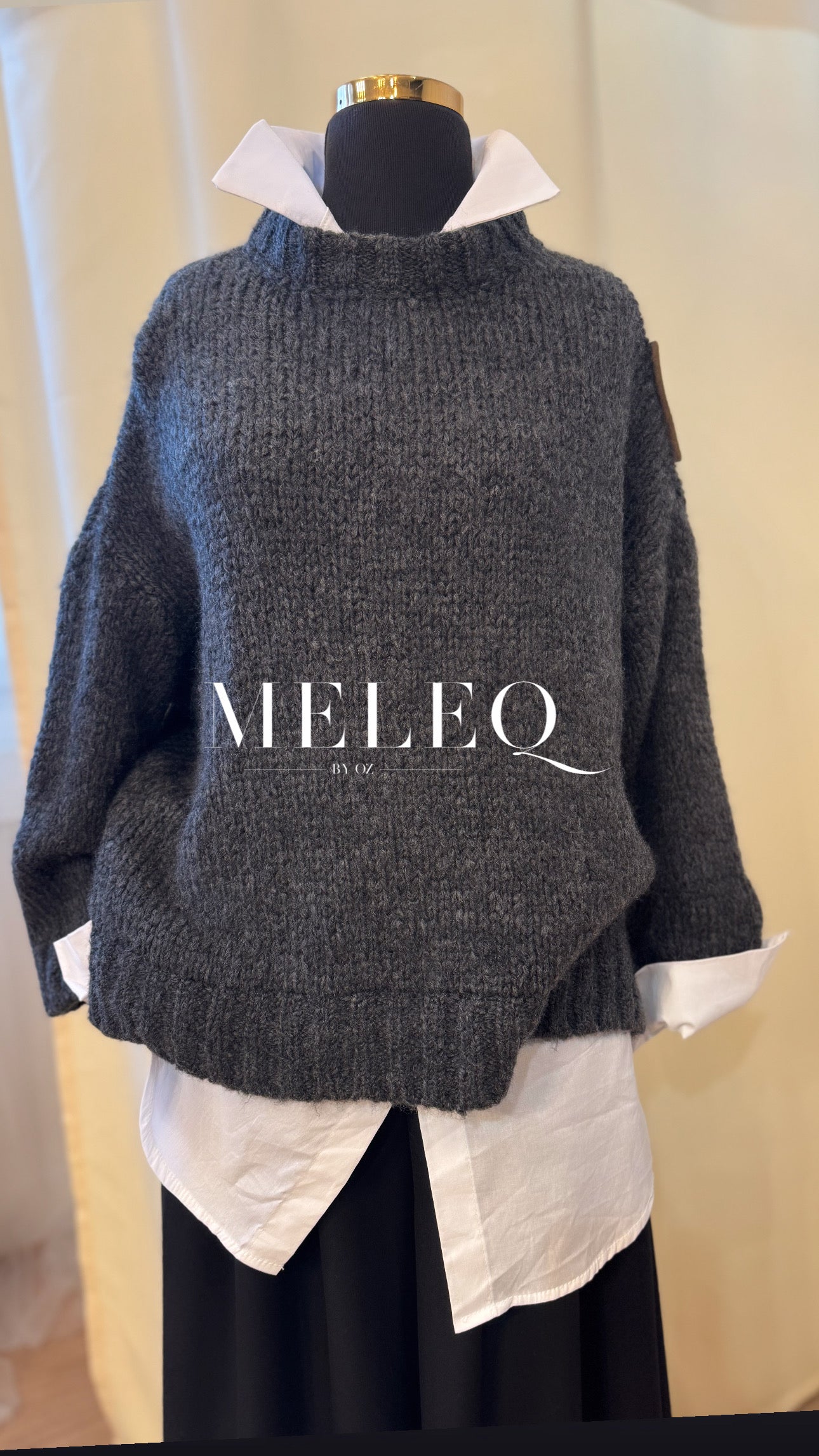 Pull Lina - Gris anthracite