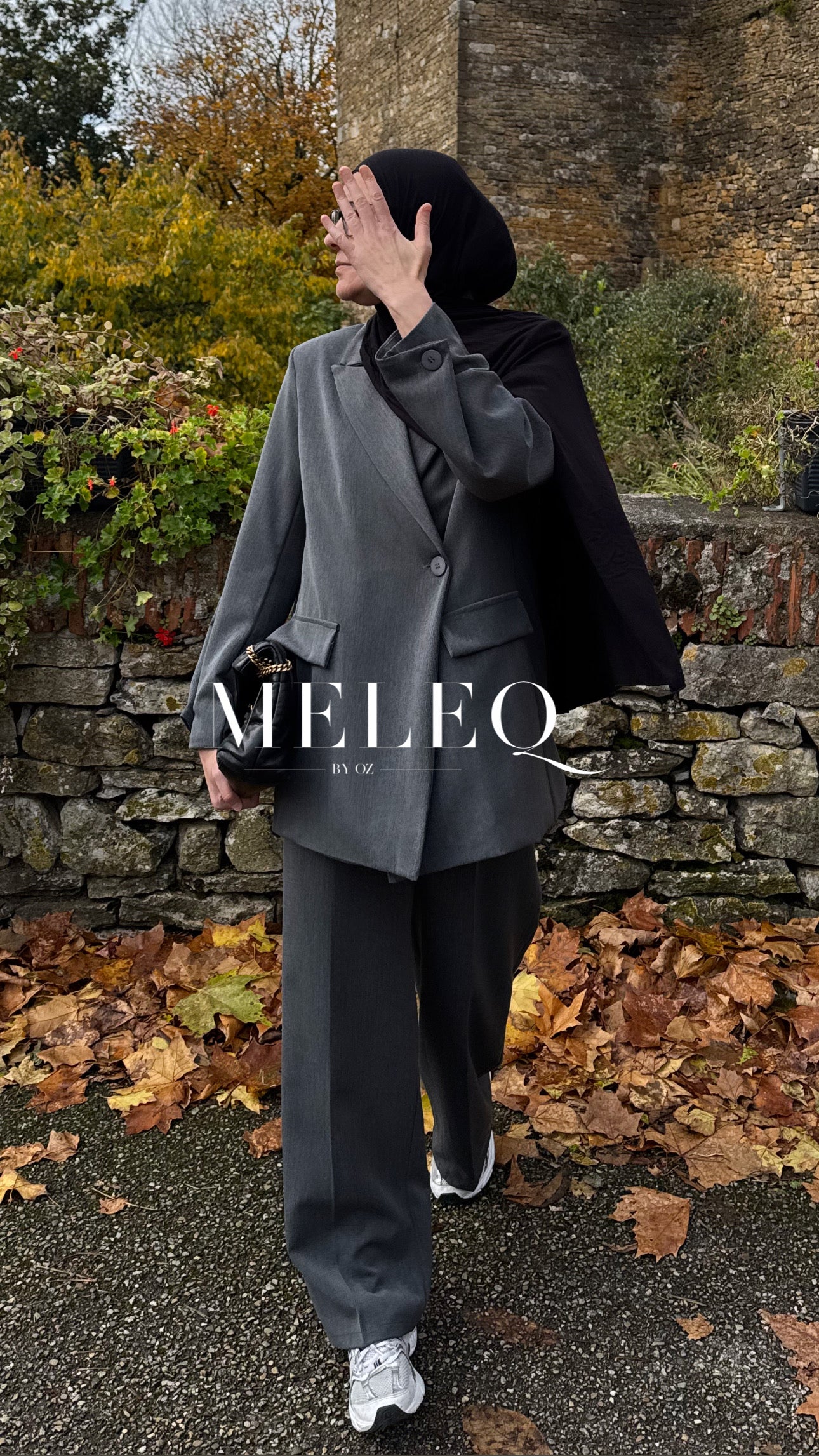 Pantalon droit - Gris